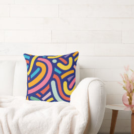 Almofada Colorful Abstract Lines Pillow