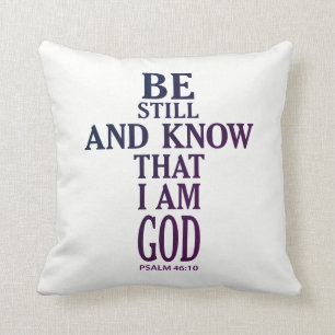 Almofada colorful BE STILL AND KNOW THAT I AM GOD