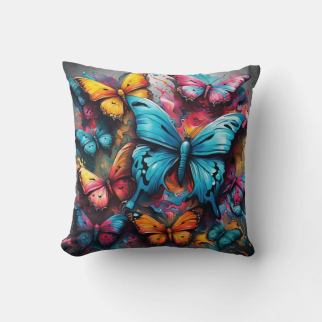 Almofada Colorful Butterfly Pillow (Frente)