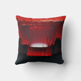 Almofada Colorful Digital Sunset Glitch