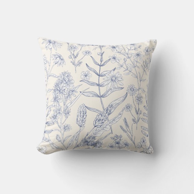 Almofada Colorful Floral Pattern Pillow (Frente)