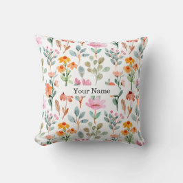 Almofada Colorful Floral Pattern Pillow