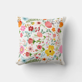 Almofada Colorful Floral Pattern Pillow