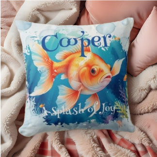 Almofada Colorful Funny Goldenfish Pet Fans