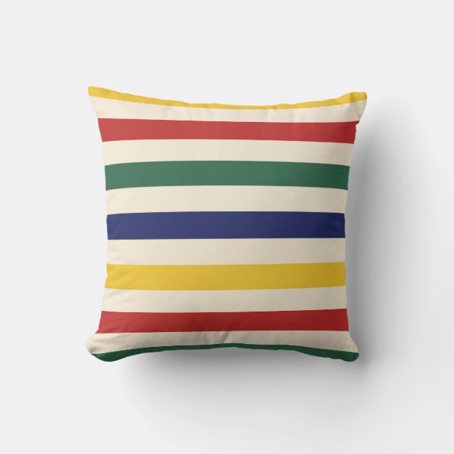 Almofada Colorful Horizontal Stripes (Frente)