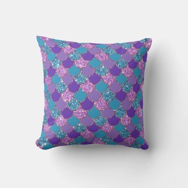 Almofada Colorful mermaid scales pattern (Frente)