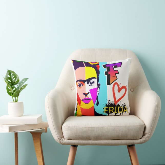 Almofada Colorida Frida POP ART (Cadeira)