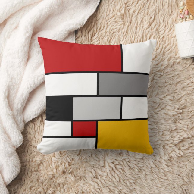 Almofada Colorida inspiração Mondrian (Cobertor)
