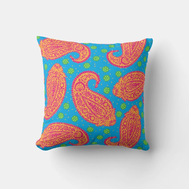 Almofada Colorida Paisley Pattern (Frente)