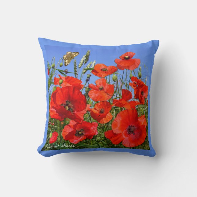 Almofada Colorida Poppy Field (Frente)