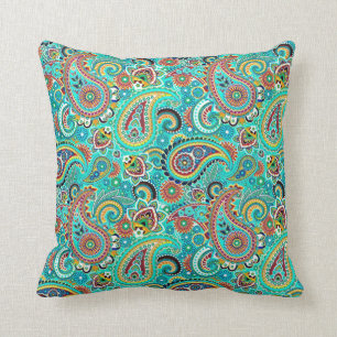 Almofada Colorida Retro Paisley