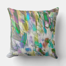 Almofada Colorida vestida, fricção entre matte e cetim