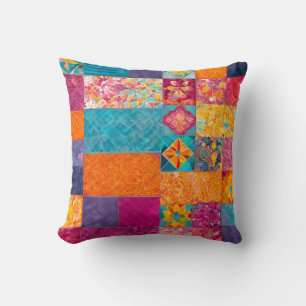 Almofada Colorir Travesseiro decorativo Quilt Art Square