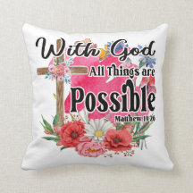 Com Deus Todas as Coisas São Possíveis Bíblia Cris