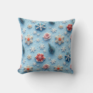 almofada com floco de neve