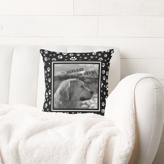 Almofada com Foto Personalizada de Animal de Estim (Personalized photo of your pet pillow.)