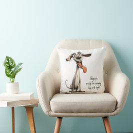 Almofada Com texto personalizado, 🐶whippet louco 🤪