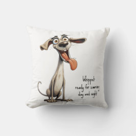 Almofada Com texto personalizado, 🐶whippet louco 🤪