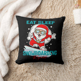 Almofada Coma Snowboard Repetitiva Festa de Natal Legal