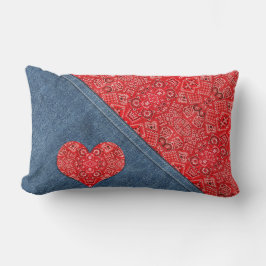 Almofada Combinação de Bandana e Jeans