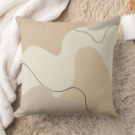 Almofada Combinação de cores de bege neutro