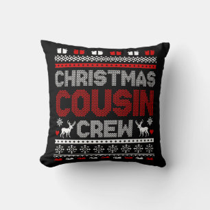 Almofada Combinação de pijamas de natal da família Cousin C