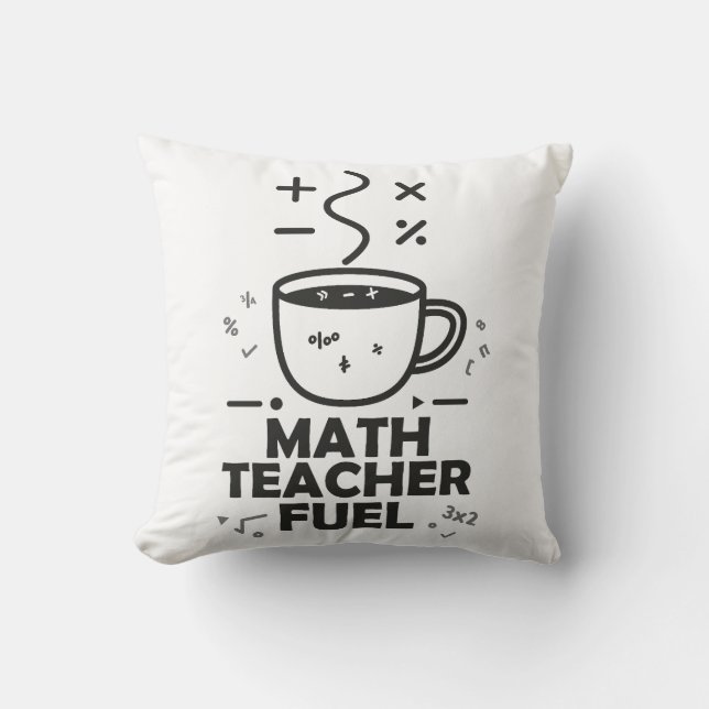 Almofada Combustível para Professor de Matemática (Frente)