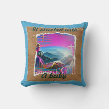 Começou com uma colagem de natal cristã