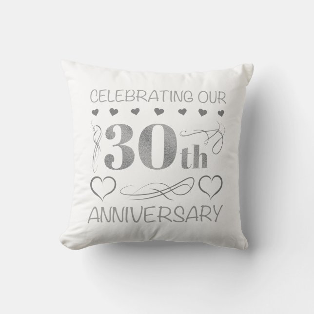 Almofada Comemorando nosso 30º aniversário (Frente)