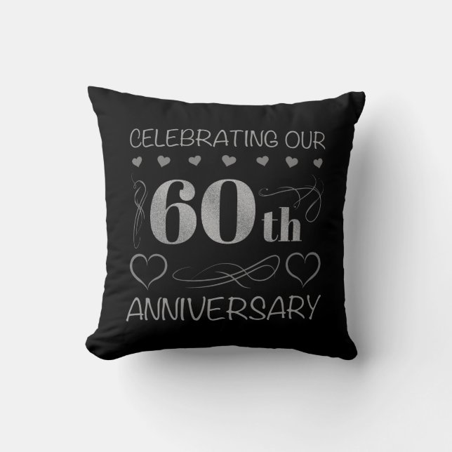 Almofada Comemorando nosso 60º aniversário (Frente)