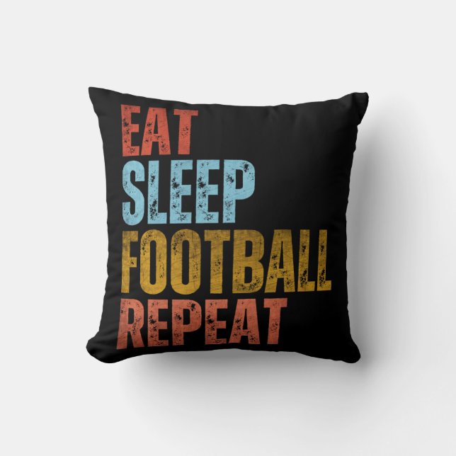 ALMOFADA COMER DORMIR FUTEBOL REPETIR (Frente)