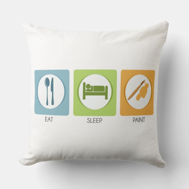 Almofada Comer Dormir Pintar (Frente)
