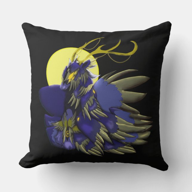 Almofada Comet Dark Fantasy Reindeer Holiday Humor  (Frente)