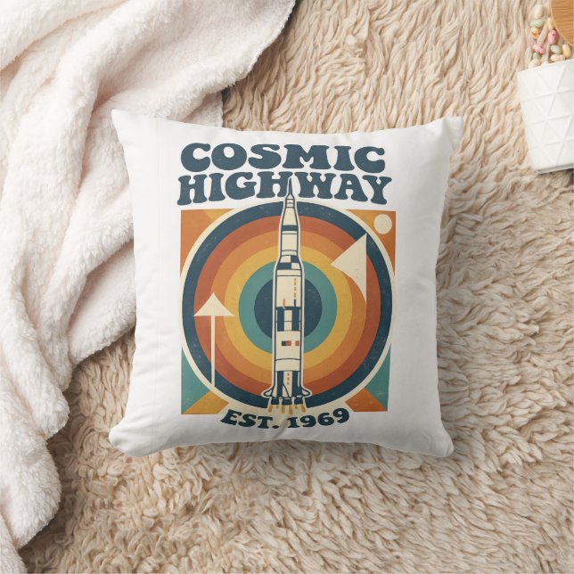 Almofada Comic Highway – Diversão Pop Art para Fãs de Quadr (Cobertor)