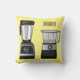 Almofada Comida e ilustração do desenho do blender