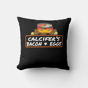 Almofada Comida Lover Pun Bacon Ovo Cook Calcifers Presente