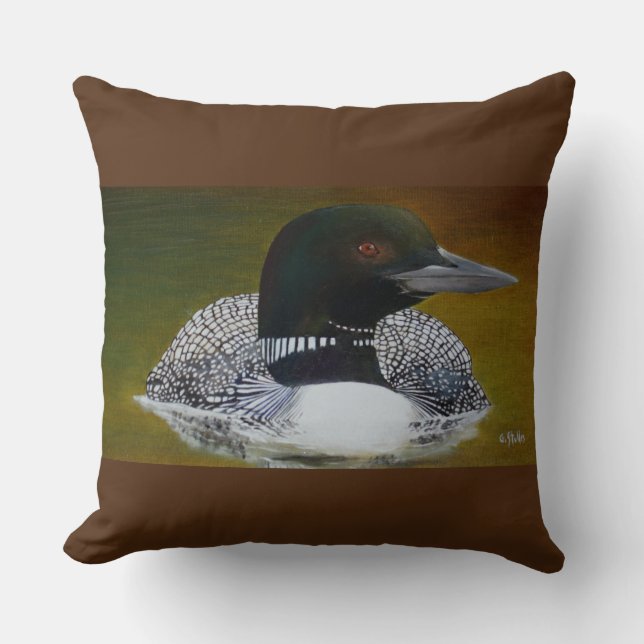 Almofada Common Loon Throw (Frente)
