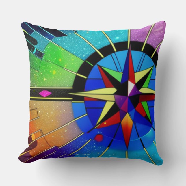Almofada Compass vibrante (Frente)