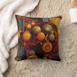 Almofada Composição de Orbe Mecânico Steampunk