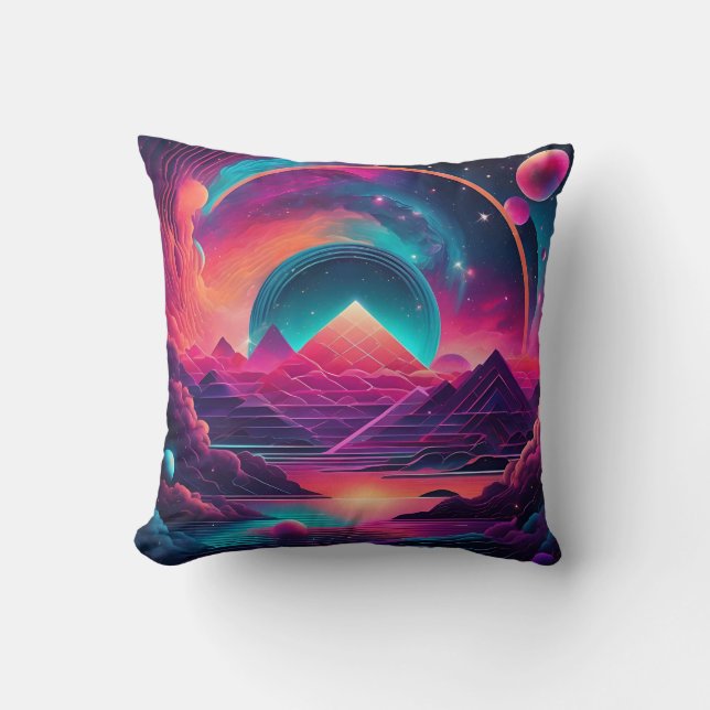 Almofada Composição Geométrica Cósmica (Frente)