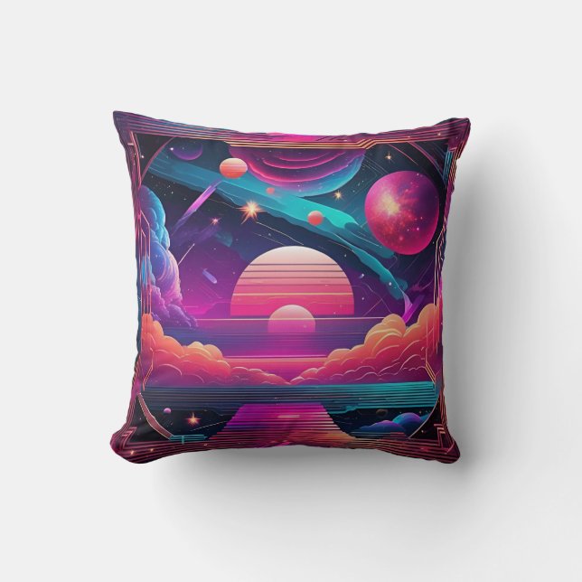 Almofada Composição Geométrica Cósmica (Frente)