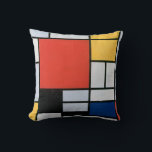 Almofada Composição Vermelho, Amarelo, Azul, Preto | Mondri<br><div class="desc">Composição com Vermelho, Amarelo, Azul e Preto é uma pintura de 1921 de Piet Mondriaan.</div>