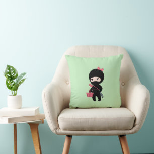 Almofada Comprando Ninja Girl em verde