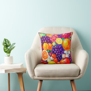 Almofada comprar de Arte Fresco - Padrão de Frutas