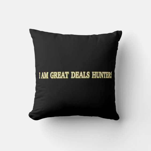 Almofada Comprar de "Excelente Deals Hunter", Design bonito (Frente)