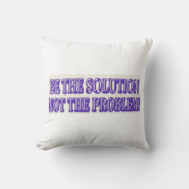 Almofada Comprar Design "BE A SOLUÇÃO", Trabalho de arte, b