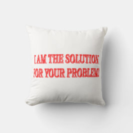 Almofada Comprar Trabalho de arte, Design, "EU SOU A SOLUÇÃ