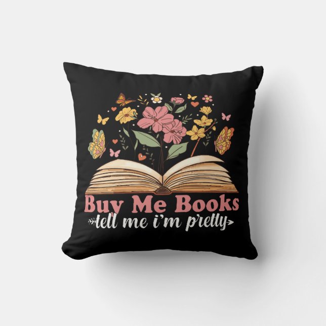 Almofada Compre-me Livros E Me Diga Para Calarattdlag  (Frente)