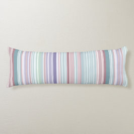 Almofada Comprida Aqua, Blush and Lavender Stripes