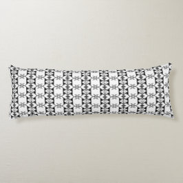Almofada Comprida Black & White Tribal Geometric 